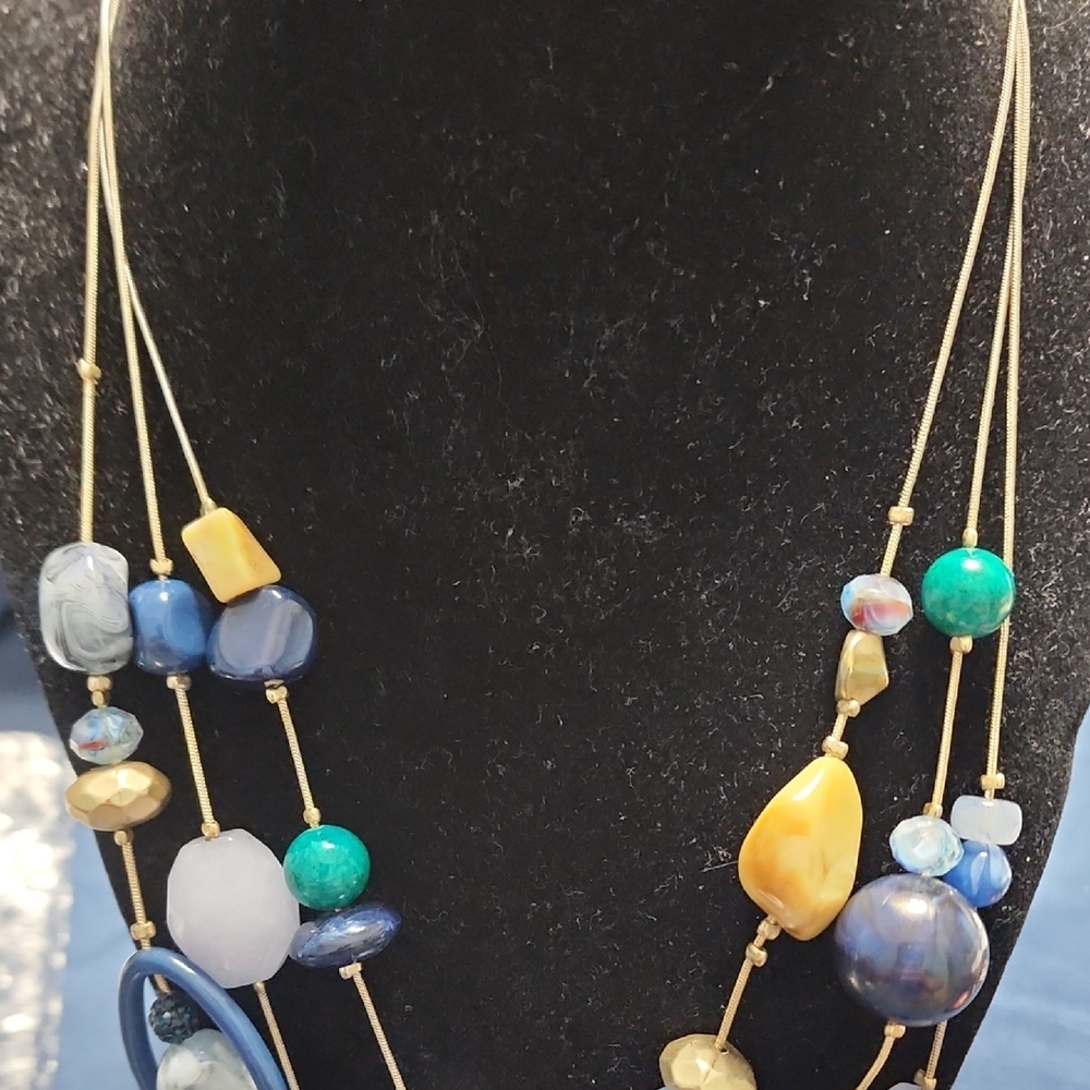 #19 Elegant Multicolor And Multi Strands Beaded N… - image 5